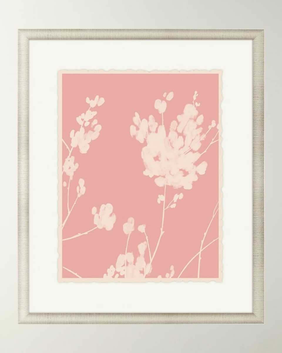 "Wildflower Silhouette II" Framed Giclee